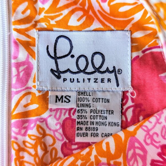 Vintage Lilly Pulitzer Poppy Pink Party Animals Dress - Picture 8 of 10